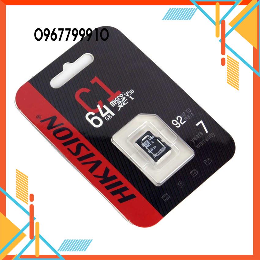 Thẻ nhớ camera micro sd hikvision 32gb/64gb/128gb class 10- Thẻ Nhớ Chính hãng- bảo hành 2 năm
