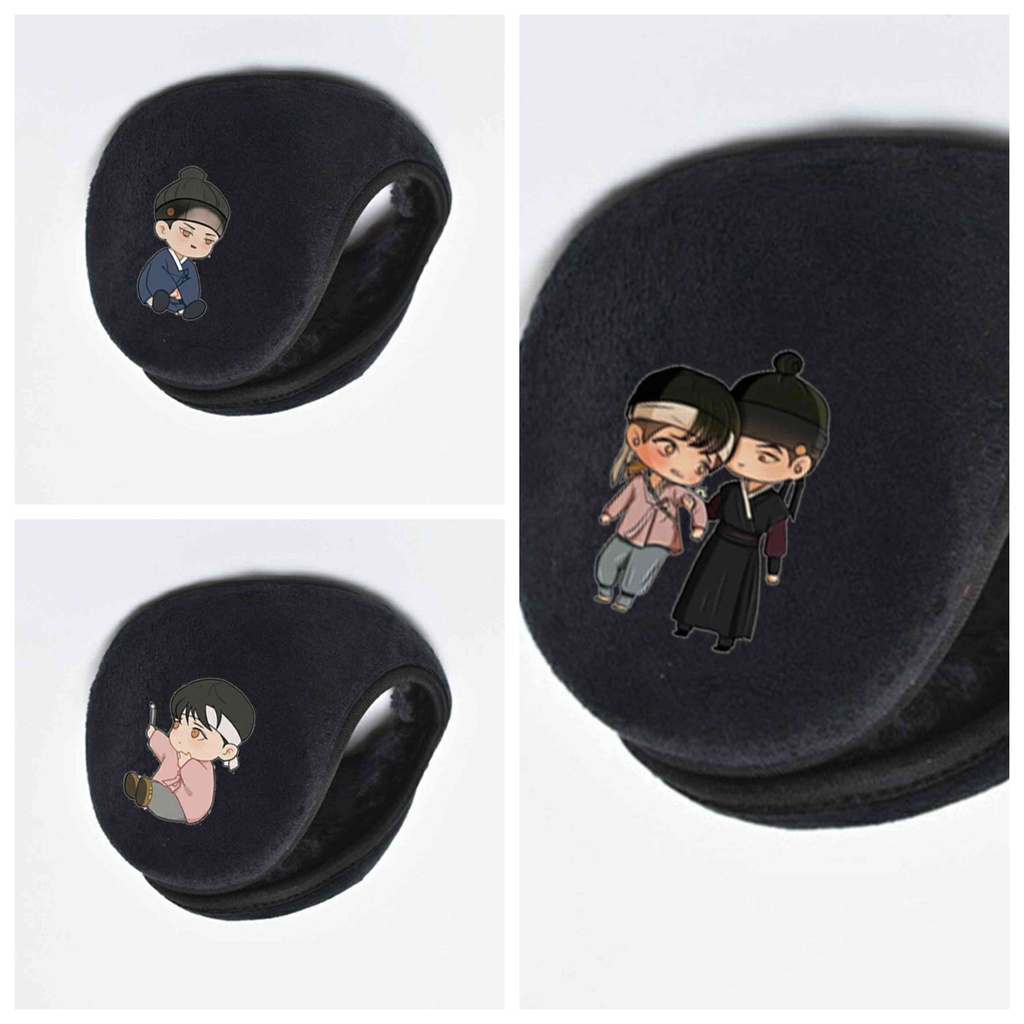 Bịt chụp tai giữ ấm nam nữ Dạ ký boylove anime chibi thời trang