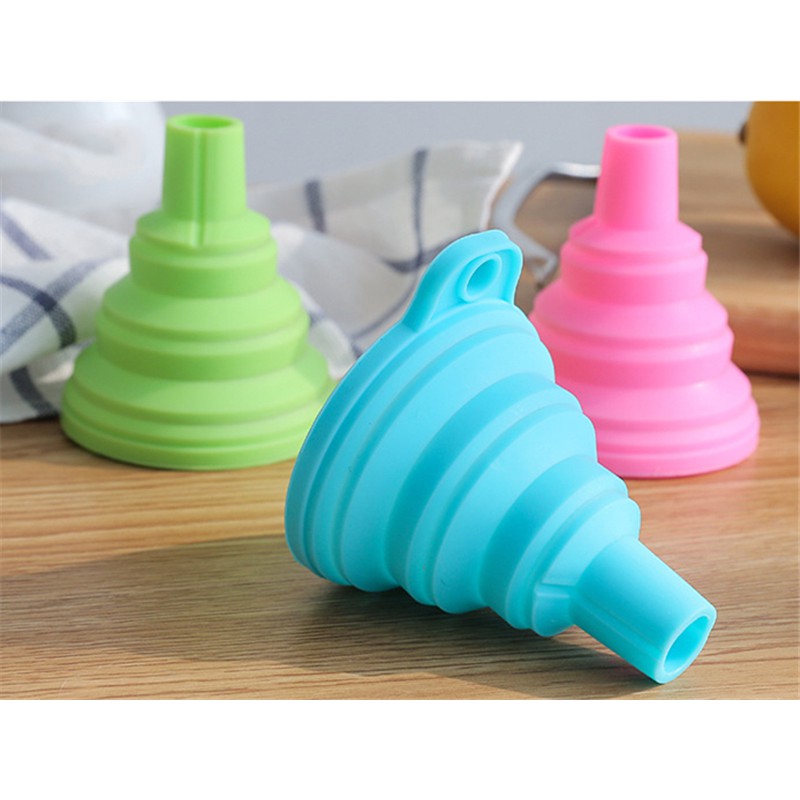 Phễu Silicone Mini Có Thể Gấp Gọn Tiện Dụng Dùng Trong Nhà Bếp