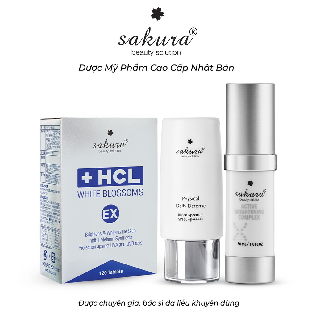 Bộ Sản Phẩm Giảm Nám Trong Ứng Ngoại Hợp Chuyên Sâu Sakura