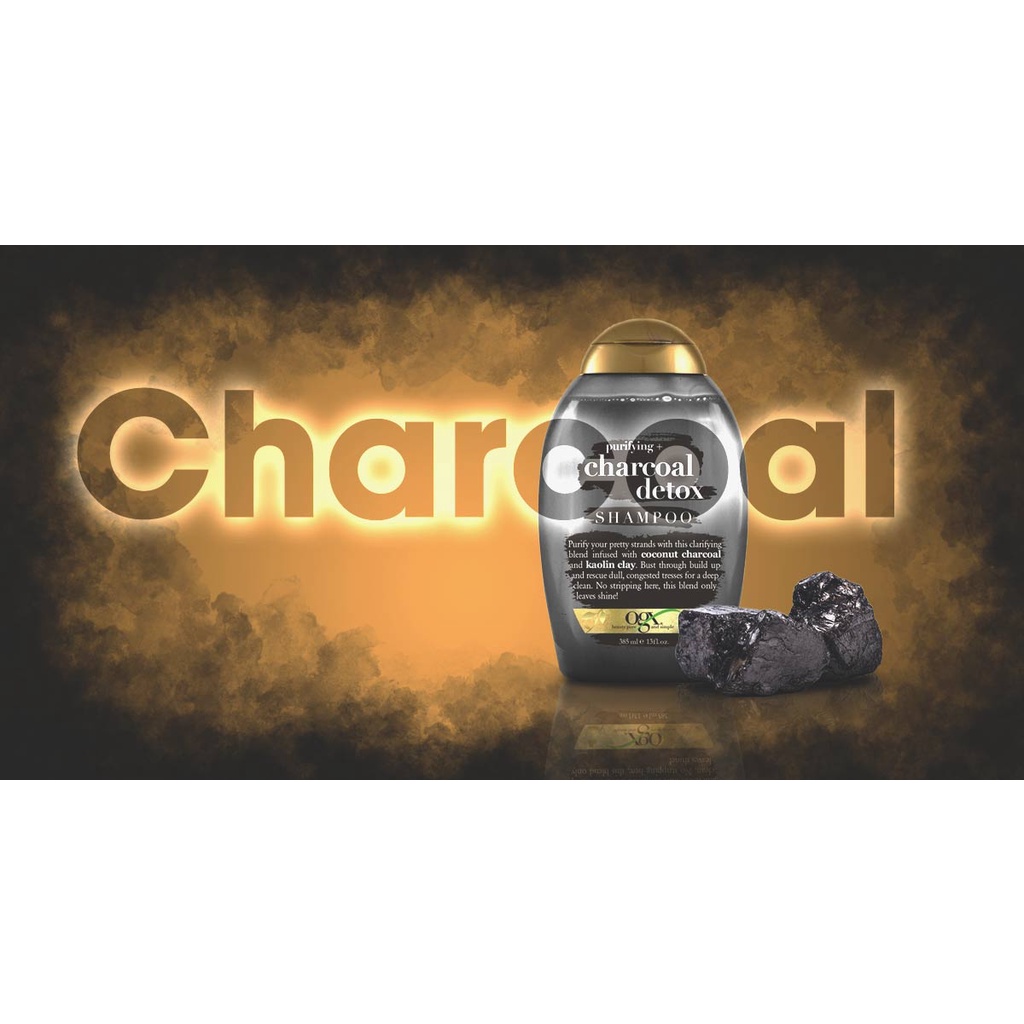 Dầu gội thanh lọc OGX Purifying Charcoal Detox Shampoo 385ml
