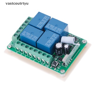 Vas DC 12v 10a 433mhz 4ch wireless relay rf remote control switch receiver n