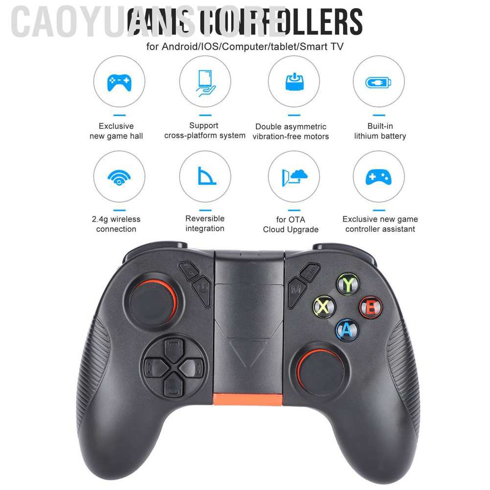 Caoyuanstore Mobile Phone Wireless Bluetooth Game Controller Gamepad Joystick Joypad Android