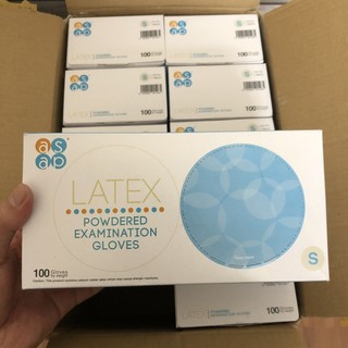 GĂNG TAY LATEX ASAP CÓ BỘT-NHẬP KHẨU MALAYSIA
