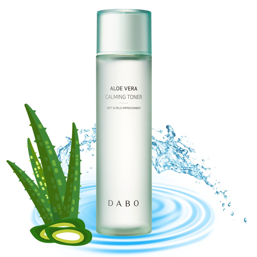 (Hàng chính hãng) Nước hoa hồng dưỡng ẩm Dabo Aloe Vera Calming Toner 160ml