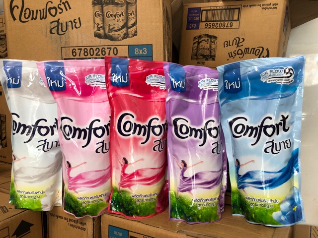 Nước xả vải Comfort Thái lan ❣️Freeship❣️Nước xả thơm mềm gói 580ml nhiều màu