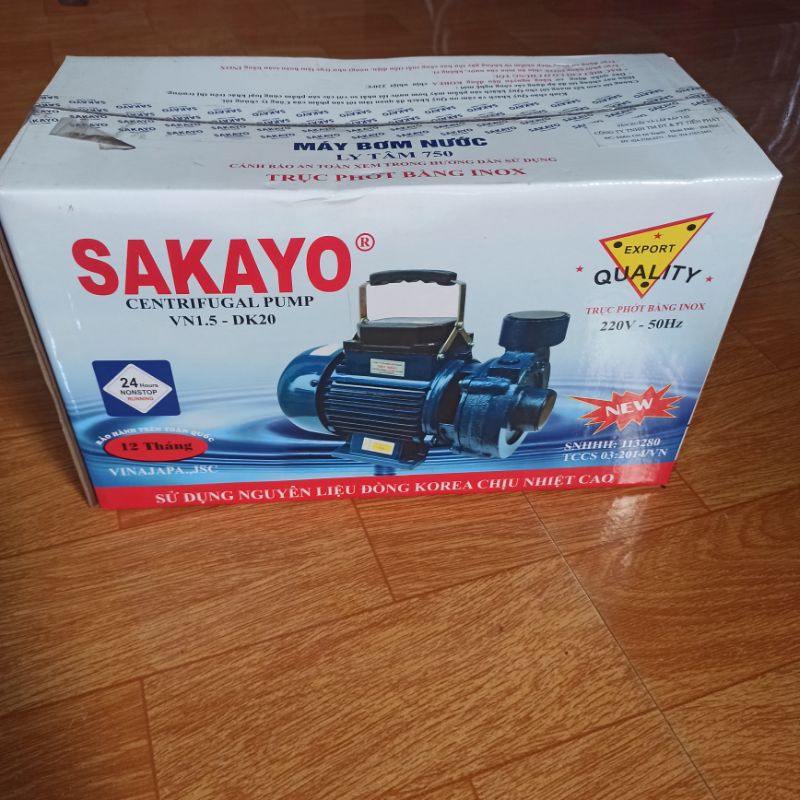 Máy bơm cá sấu sakayo, máy bơm nước đầu bằng 370/750w