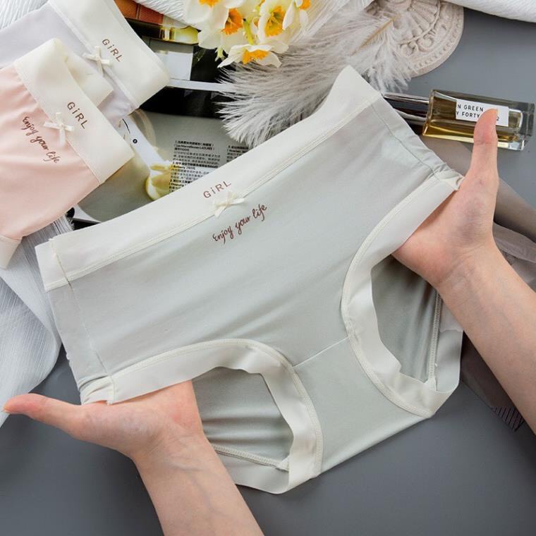 Sét 5 Quần Lót Nữ Đúc Su Viền Cotton Siêu Mát - Quần Chíp Tàng Hình Siêu Nhẹ Kháng Khuẩn Cao Cấp QL20