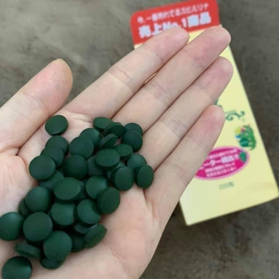 Tảo tem đỏ Nhật Bản, viên tảo Spirulina hộp 2200 viên