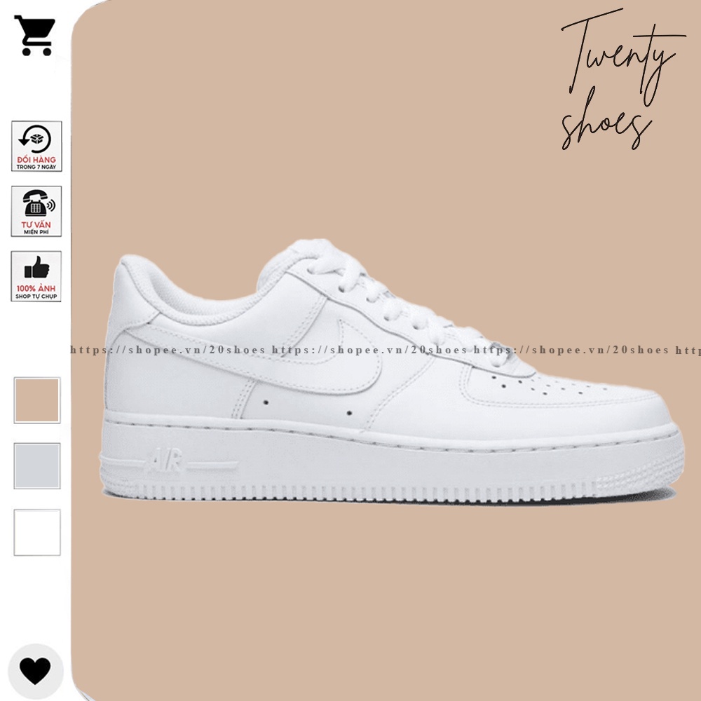 Giày Thể Thao Nam Nữ All White, Giày Sneaker Trắng Đủ Size 36-43 Full Box | BigBuy360 - bigbuy360.vn