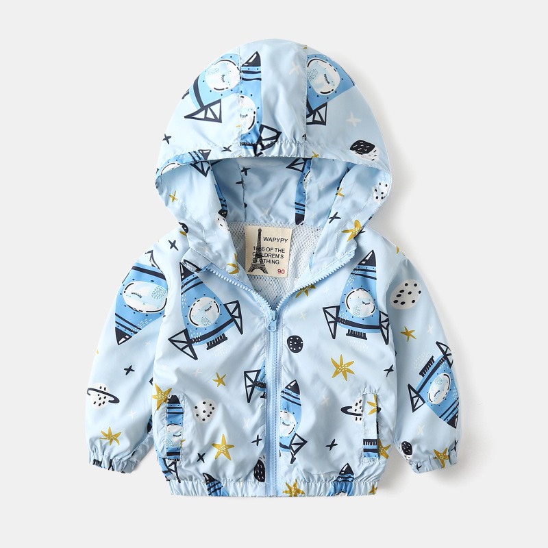 Áo khoác gió hoạ tiết MD1556 cho bé trai 2-8 tuổi Mẫu mới 2023 - Little Maven Official Store