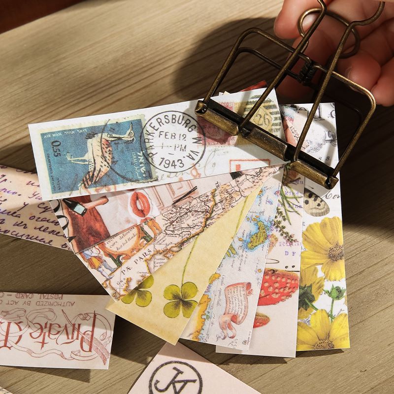 50 Miếng Dán Đánh Dấu Sách Hình Chữ Nhật Đẹp Mắt