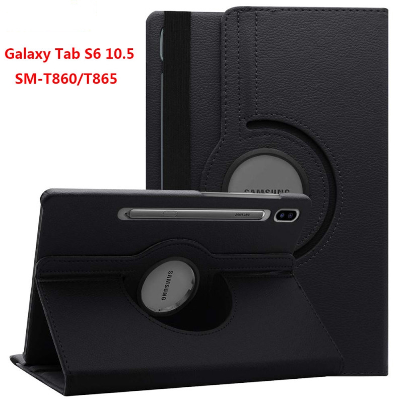 Bao da máy tính bảng thức ngủ tự động xoay 360 độ có giá đỡ cho Samsung Galaxy Tab S6 10.5 T860 SM-T865 2019