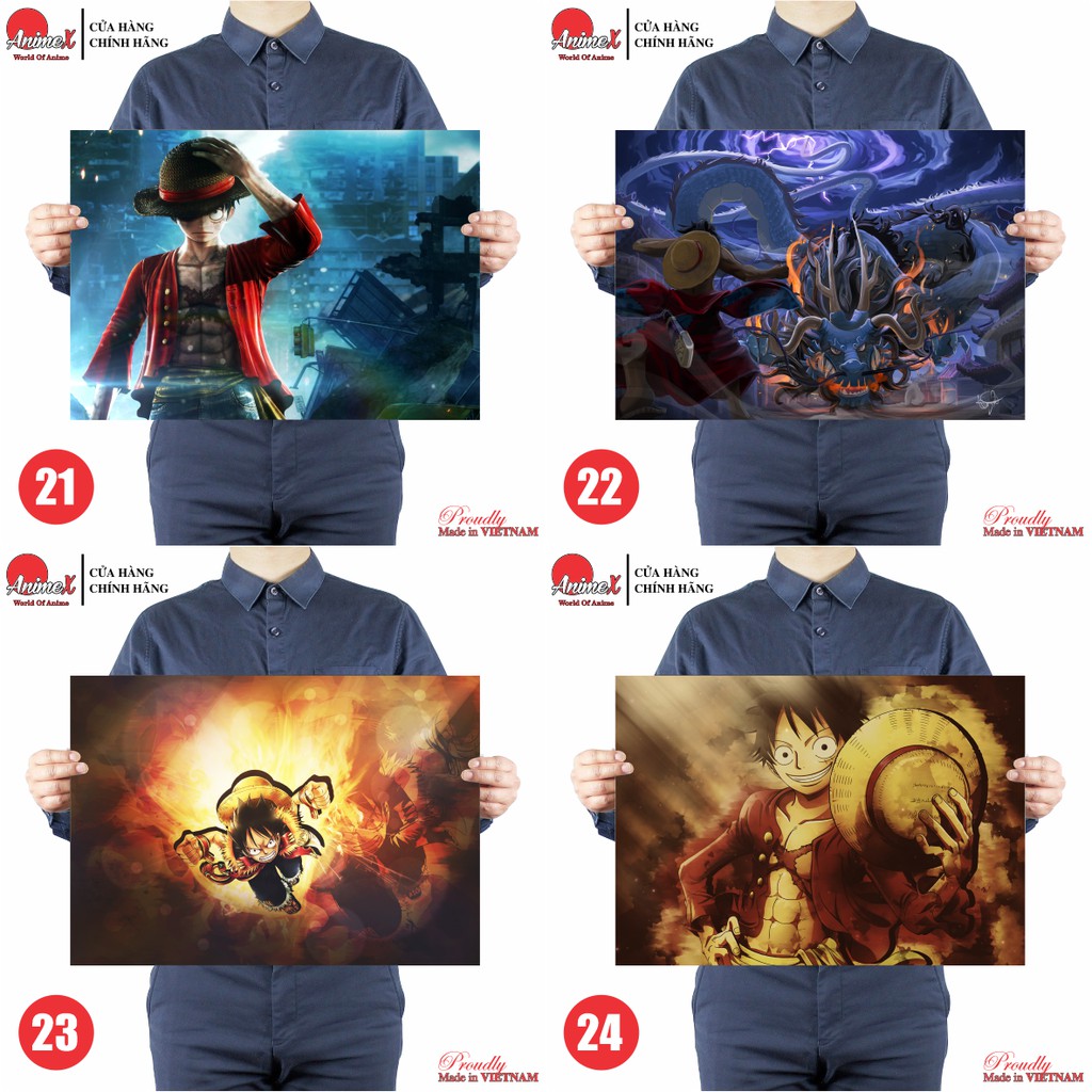 Tấm Tranh Poster Áp Phích Hình Monkey D. Luffy - Luffy Mũ Rơm - Anime One Piece - Onepiece - Đảo Hải Tặc By AnimeX 21-40