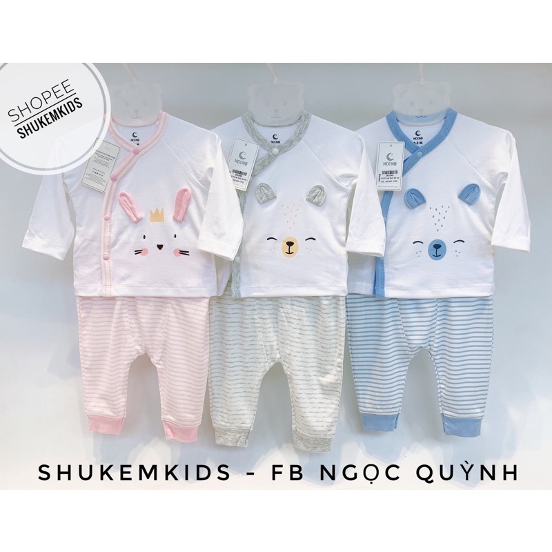 Set sơ sinh cho bé Moon thu đông mềm ấm áp