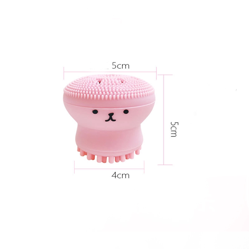 Cọ silicone rửa mặt hình bạch tuộc dễ thương