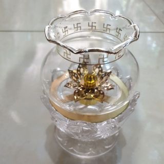 Đèn đốt dầu lưu ly cao cấp cao 13cm