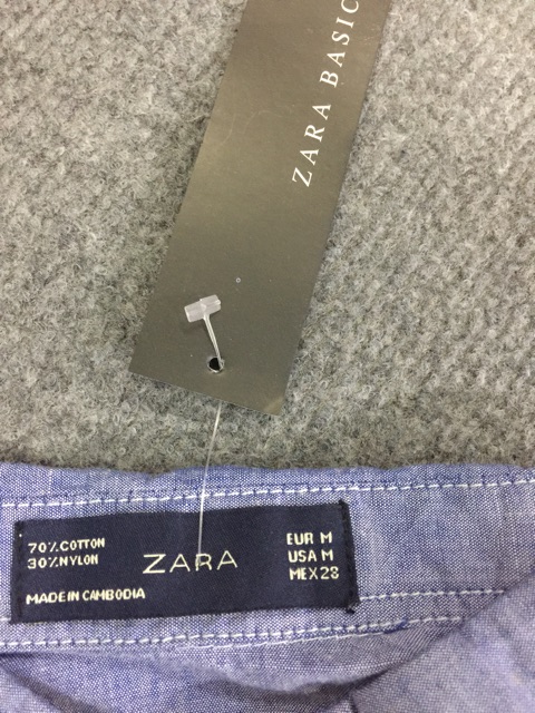 Áo sơ mi ngắn tay nữ hiệu ZARA