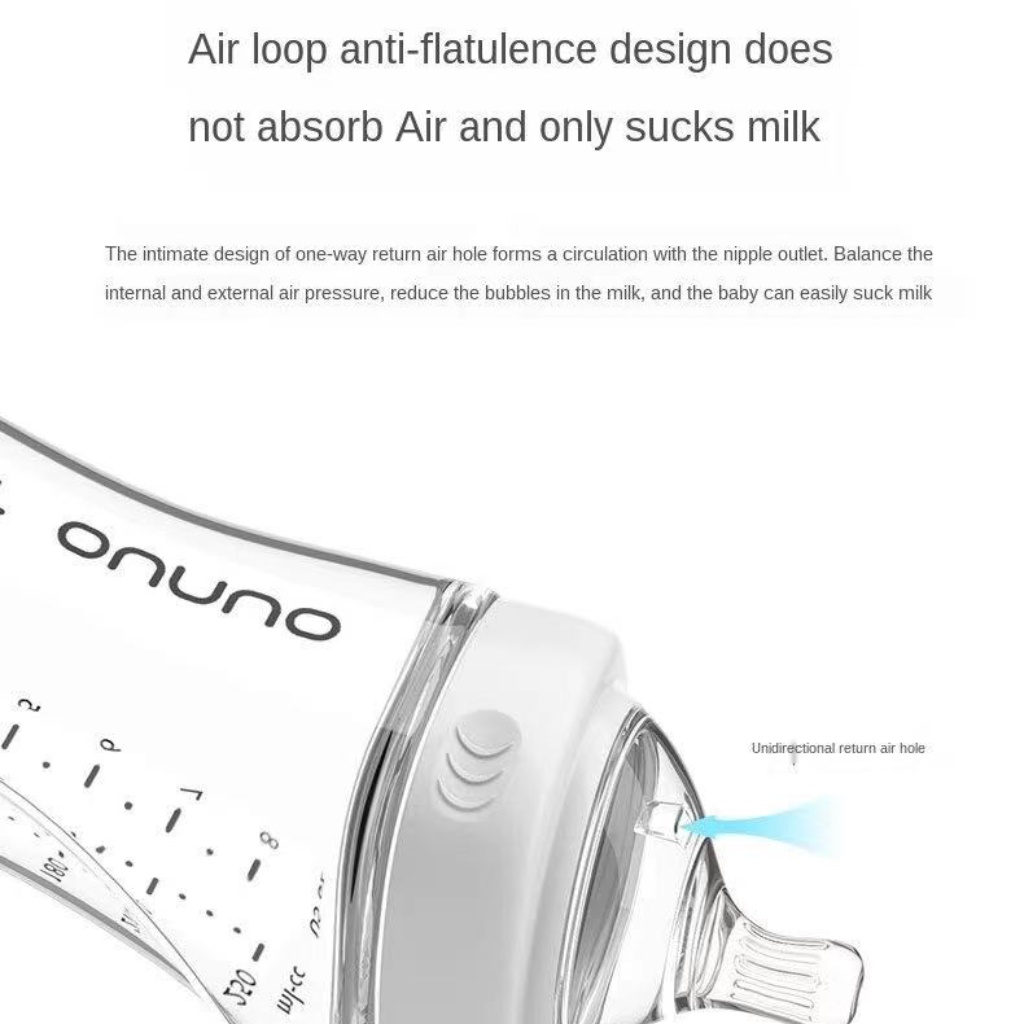 「Mức giá thấp nhất / giao hàng trong ngày」Bình Sữa Thủy Tinh Dáng Vuông Chống Đầy Hơi/Chống Đầy Hơi Tiện Lợi Cho Bé