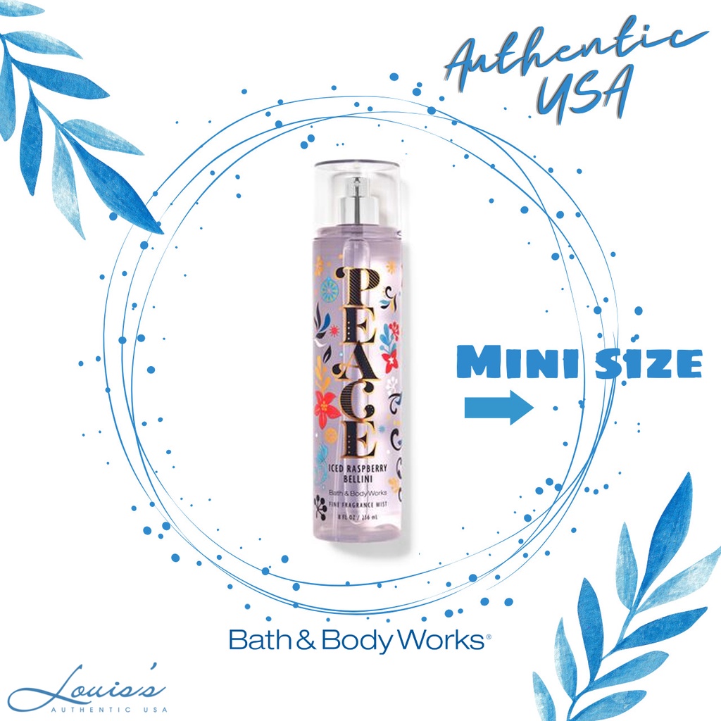 PEACE Iced Raspberry Bellini  - Body mist | Xịt thơm toàn thân Bath & Body Works Mỹ