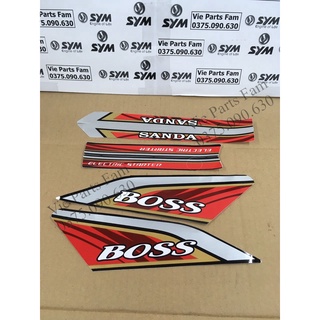 Bộ tem xe máy Boss SYM