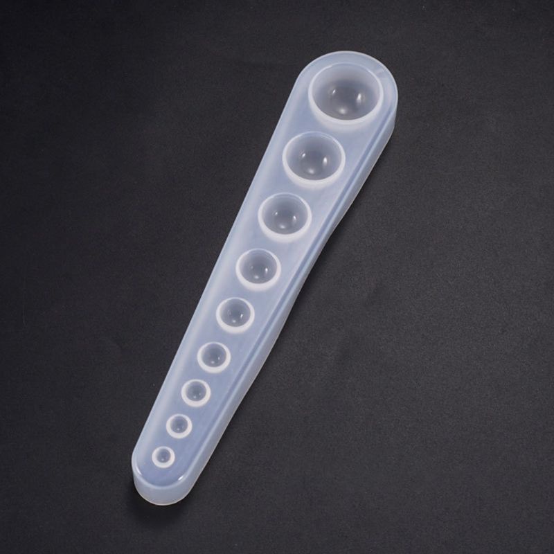 Khuôn Silicone Hình Tròn Làm Mặt Trang Sức Epoxy UV DIY