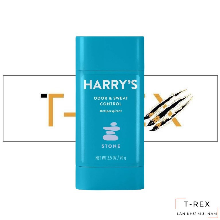 [Siêu Phẩm] Lăn Khử Mùi Harry's Odor &amp; Sweat Control Antiperspirant Stone 70Gr (Sáp Trắng)