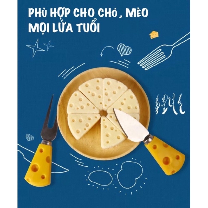 Bánh Thưởng Phô Mai Dành Cho Chó Mèo MONBAB - 1 Viên Lẻ 14g