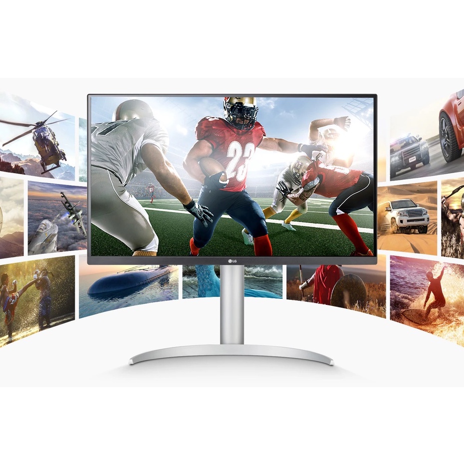 Màn Hình Máy Tính LG UHD 4K 27'' IPS VESA DisplayHDR 400 USB Type-C Chân đế linh hoạt 27UP850-W - Hàng Chính Hãng