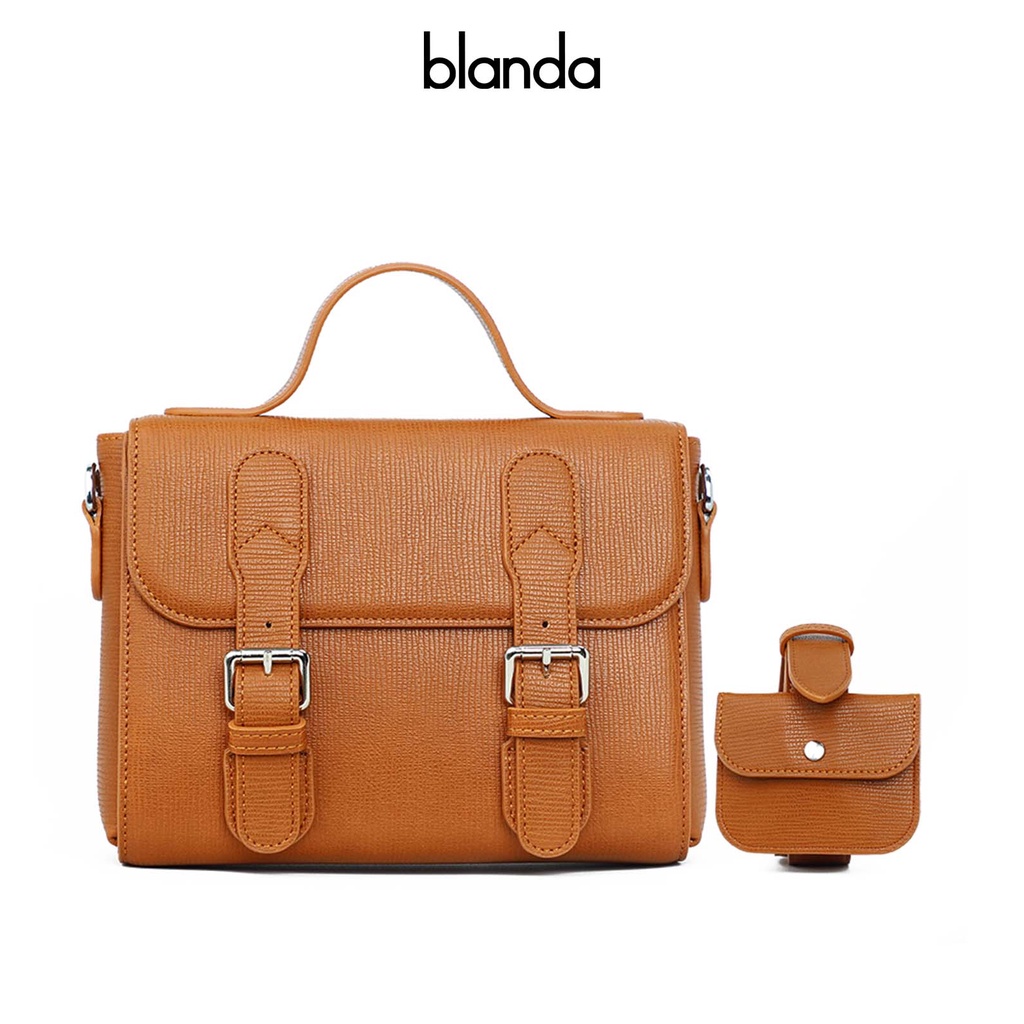 Túi đeo chéo unisex Blanda kiểu dáng Vintage chất da tổng hợp 7TNPU112
