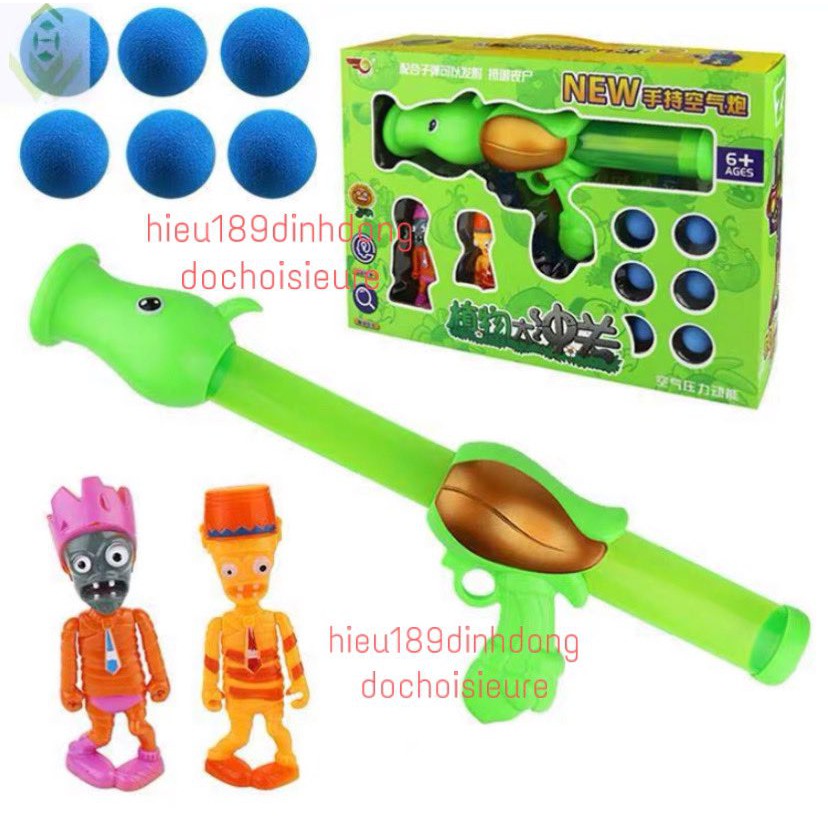 Hộp Đồ Chơi Game Hot Plants vs Zombie hoa quả nổi giận zombie 2 con