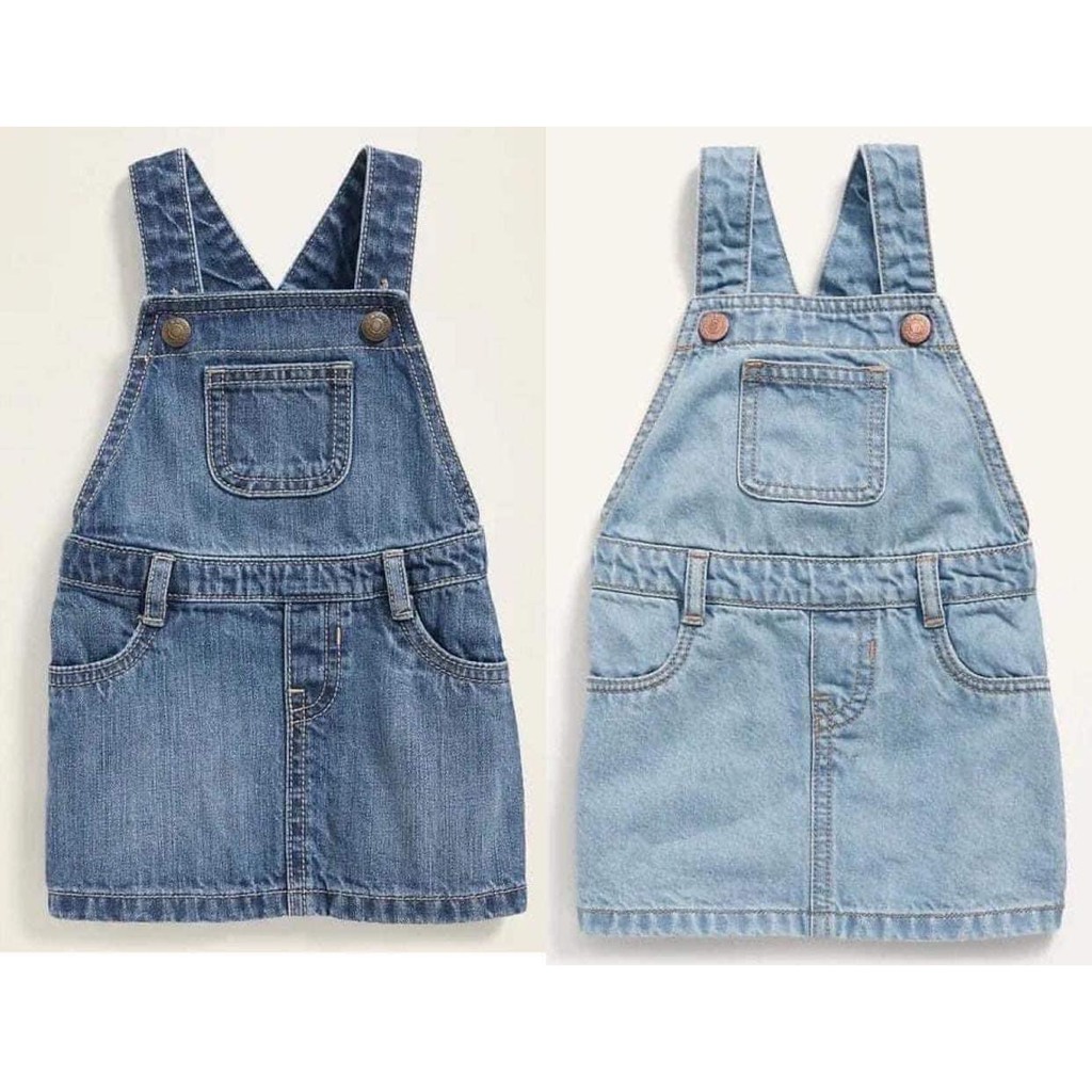 Váy yếm bò màu xanh nhạt Oldnavy