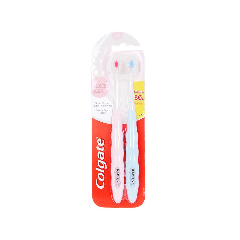 Bộ 2 bàn chải đánh răng Colgate Cushion Clean