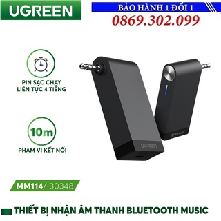 Thiết bị nhận Bluetooth Music Receiver Aux 3,5mm stereo Ugreen 30348 có hỗ trợ Micphone