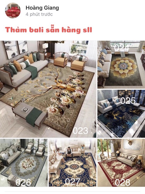 [ Siêu Sale ] Thảm lì BALI 5D hoàng gia cao cấp hàng loại 1