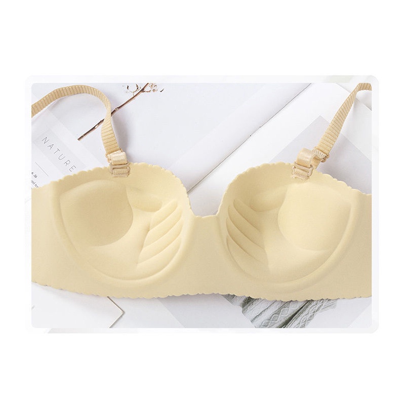 Áo lót cup ngang su non không gọng màu pastel siêu mềm mịn đệm bàn tay 2cm