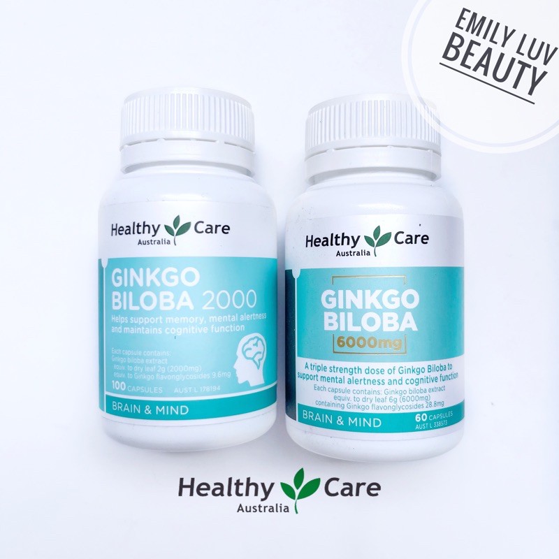 Hoạt huyết dưỡng não Healthy Care Ginko Biloba 2000 100 viên