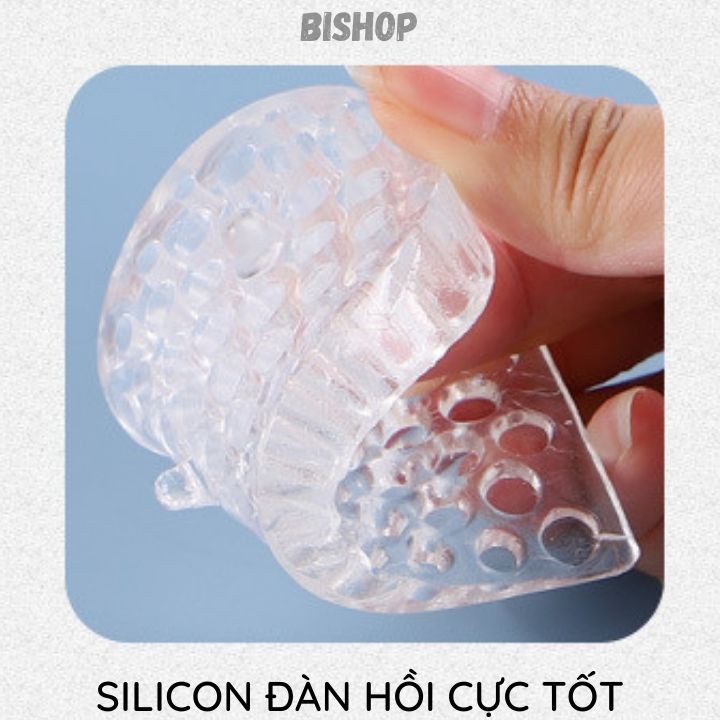 Lót Giày Tăng Chiều Cao Silicon Nam Nữ Đàn Hồi Giảm Sốc Thoáng Khí Bishop