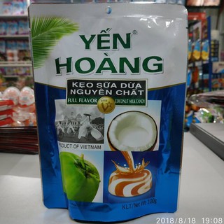 Kẹo sữa dừa nguyên chất Yến Hoàng 100g