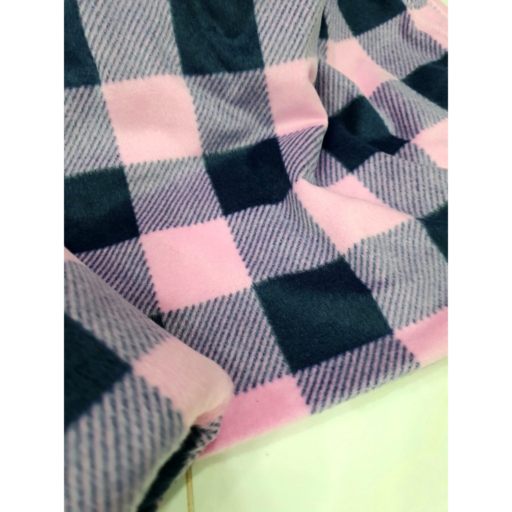 ❌||Mền nỉ||❌Thái cotton CARO HỒNG văn phòng đi học