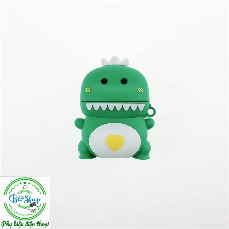 💥 Tặng kèm móc treo 💥 Case Airpod 1 2 Pro i11 i12..  Vỏ bao bọc Khủng Long đựng tai nghe nghe không dây airpods Stich