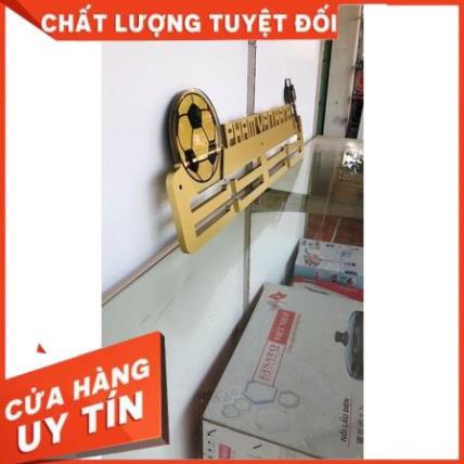 Giá treo huy chương bóng đá, 58cm x 18cm, màu RichGold