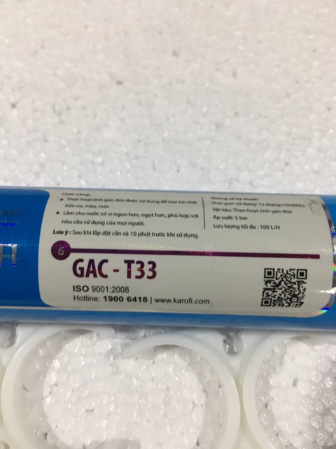 Lõi Lọc số 6 GAC-T33 Karofi Chính Hãng