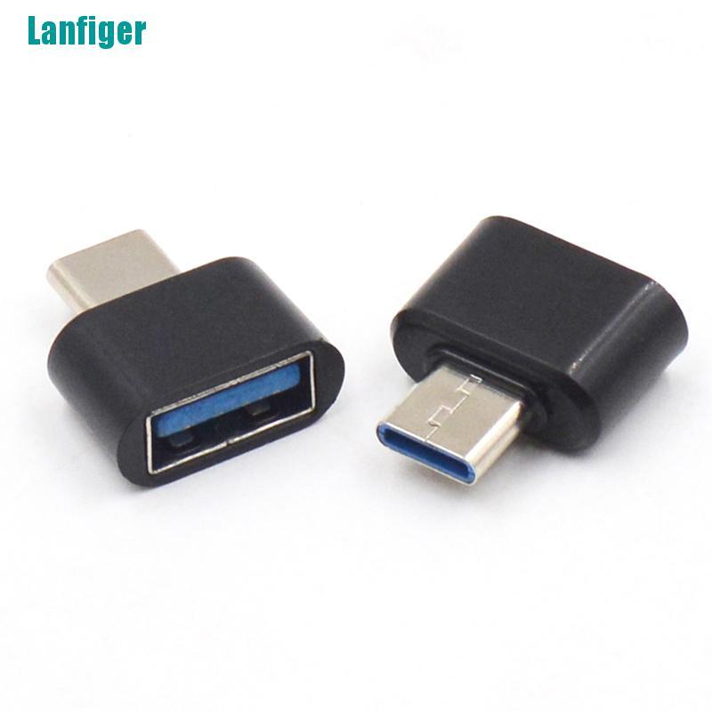 Bộ 2 Đầu Chuyển Đổi Usb Type C Đực Sang Usb 2.0 Cái
