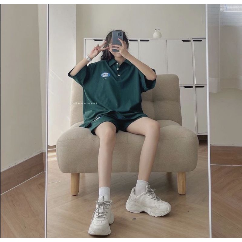 Áo thun cotton tay lỡ unisex - - BỘ POLO YOUTH LOSER - - mẫu hot 2022..M131-