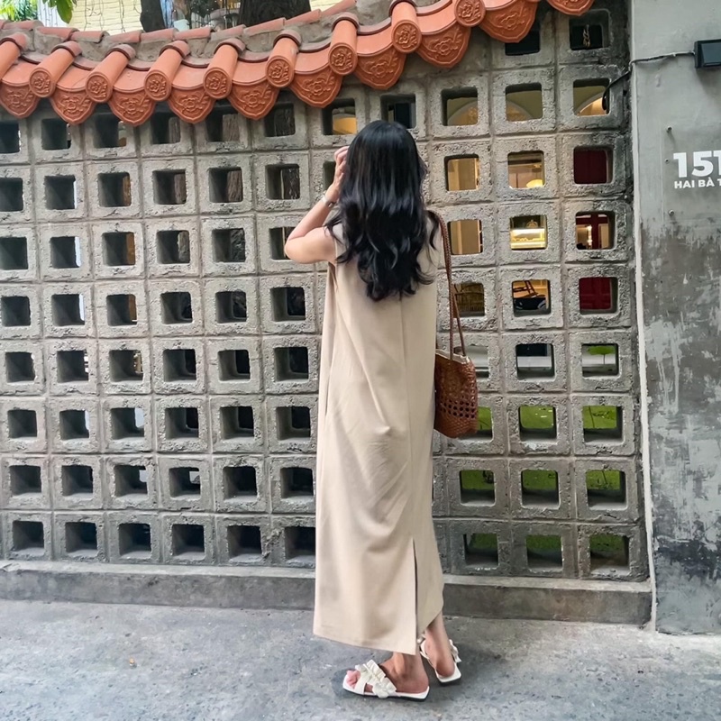 Đầm suông dáng dài thiết kế xẻ tà sau Dreamy Dress - Miahou Closet