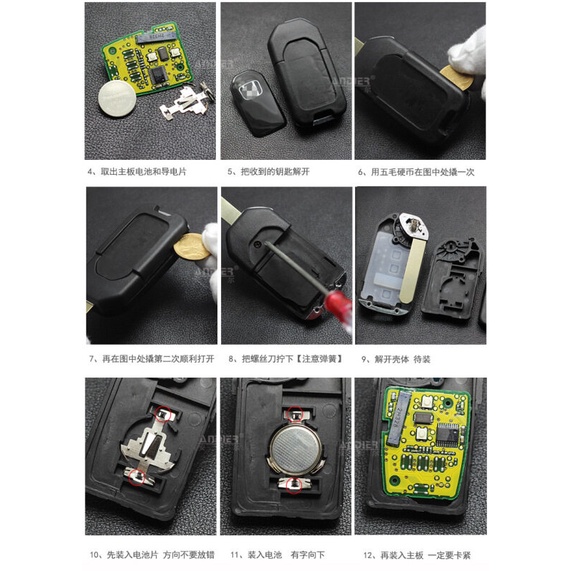 Vỏ Chìa Khóa 2/3 Nút Cho Honda FIT XRV VEZEL CITY JAZZ CIVIC HRV