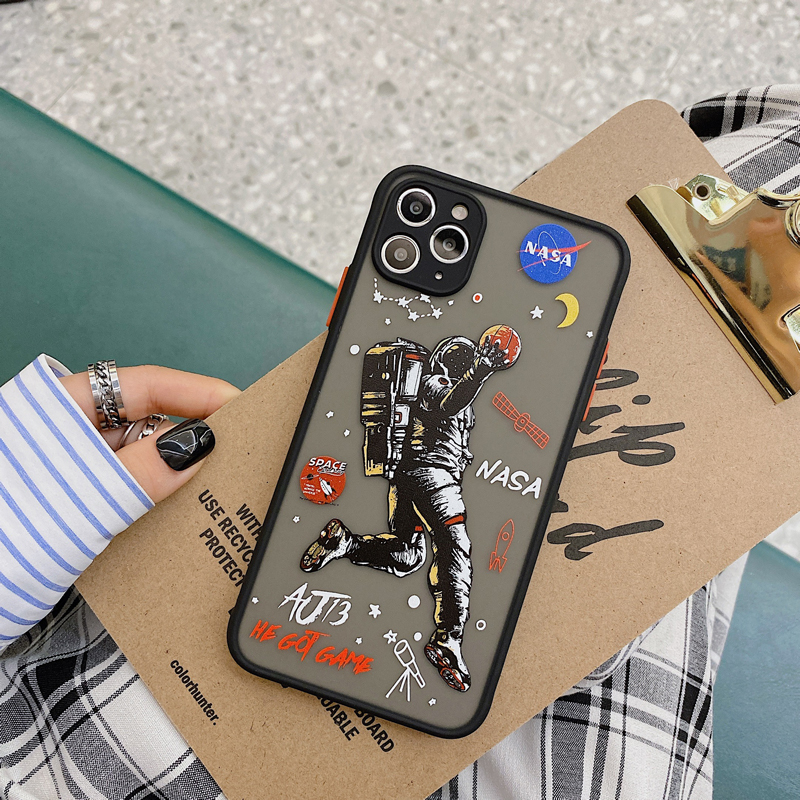 Ốp điện thoại cứng trong suốt hình NASA và phi hành gia cho iPhone 12 / Pro Max / Mini / 6 / 7 / 8 / Plus / X / XR / Xs Max / i11 / SE2 | BigBuy360 - bigbuy360.vn