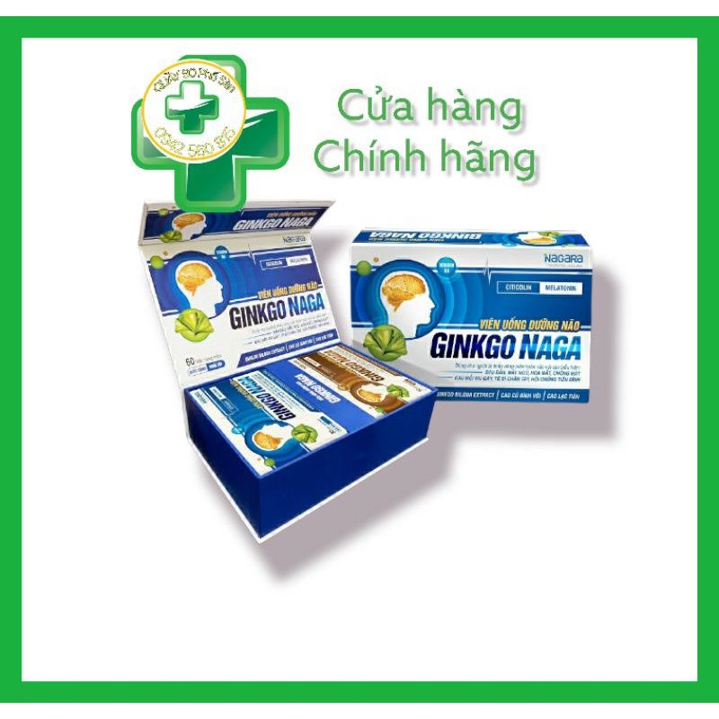 GINKGO NAGA Viên uống dưỡng não, lưu thông tuần hoàn, cải thiện trí nhớ