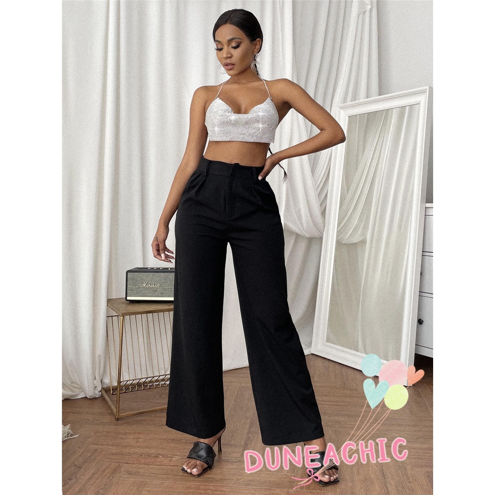 DUNEA Khăn Quấn Hở Lưng Bằng Kim Loại Quyến Rũ Cho Nữ